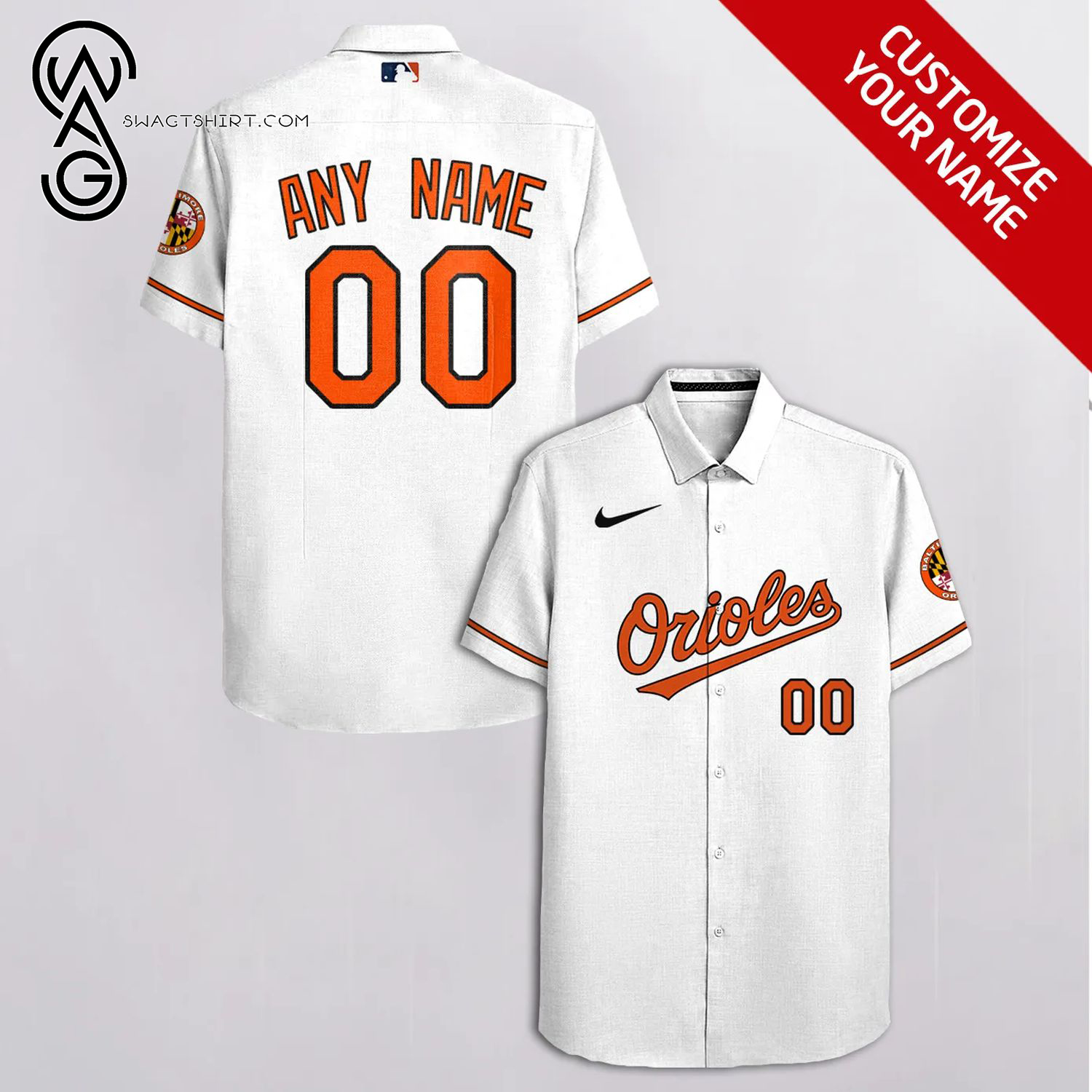 [Top Trending] Baltimore orioles MLB Full Printing Personalized Hawaiian Shirt